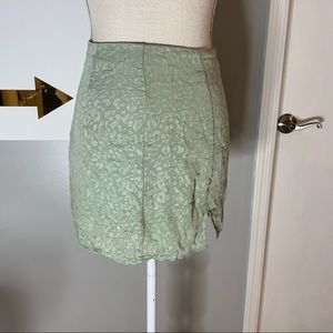 Mint green skirt